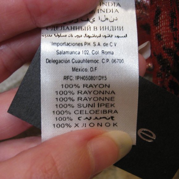 NWT Bebe red black leopard print scarf wrap sash OS - Picture 6 of 8